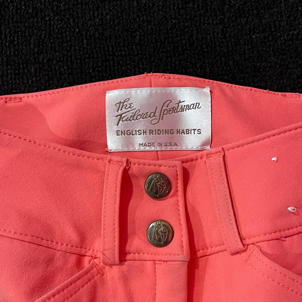 The Tailored Sportsman Kids Bright Coral Riding Breeches